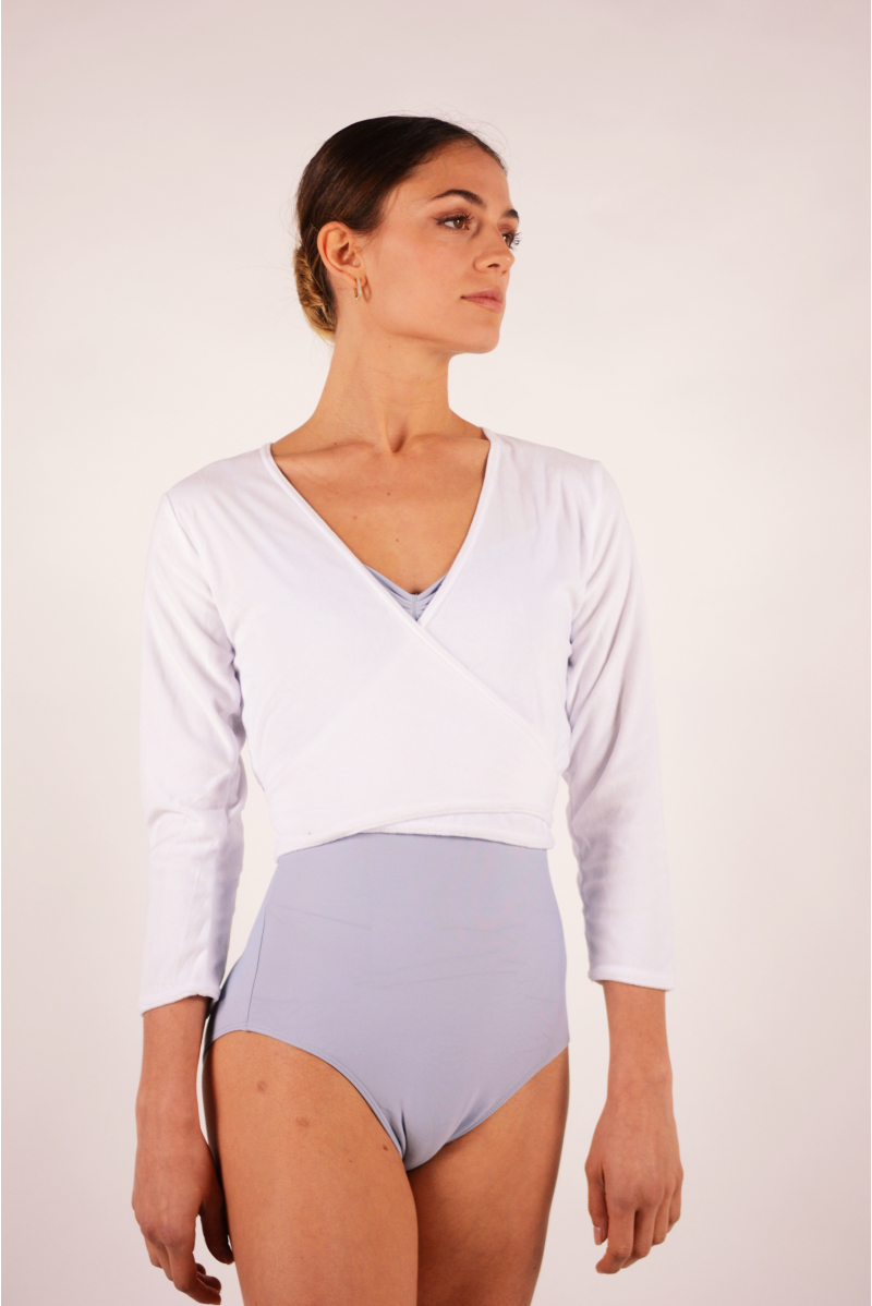 Cache-coeur Dansez-vous Fluffy blanc adulte