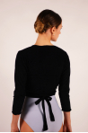 Adult Fluffy black wrap Dansez-vous
