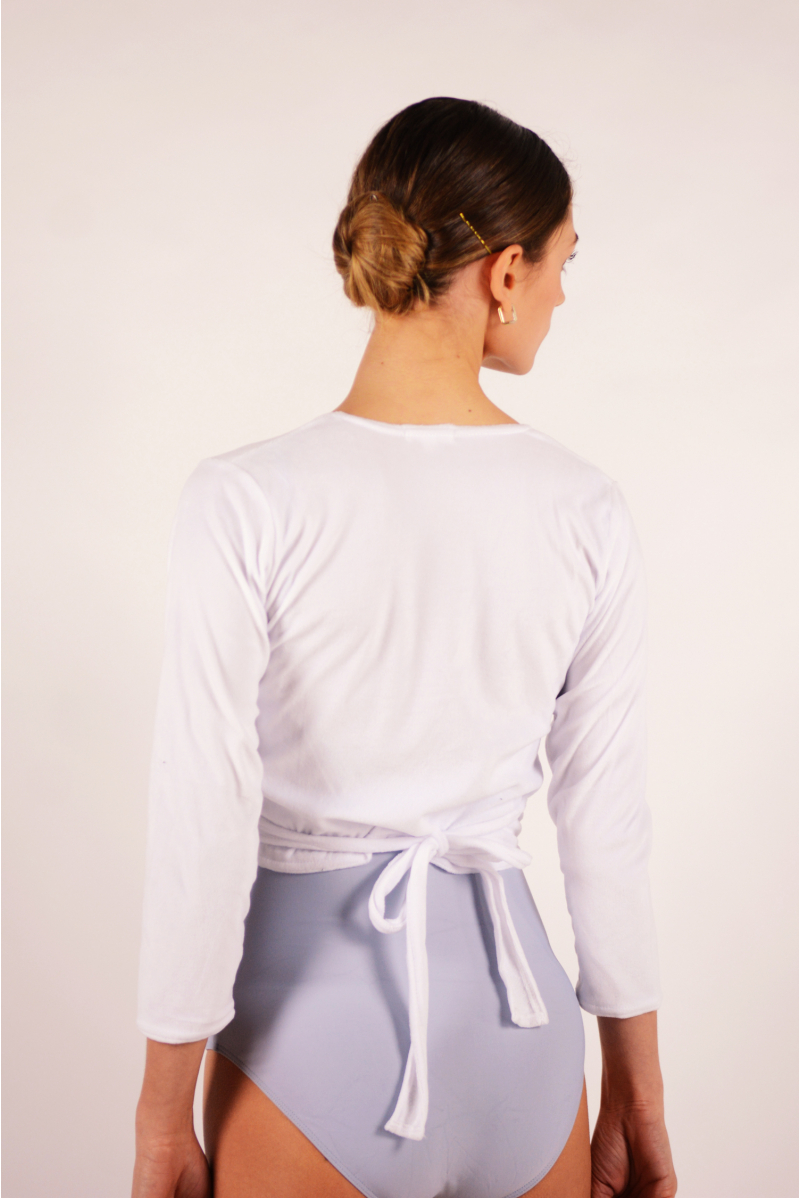 Adult Fluffy white wrap Dansez-vous
