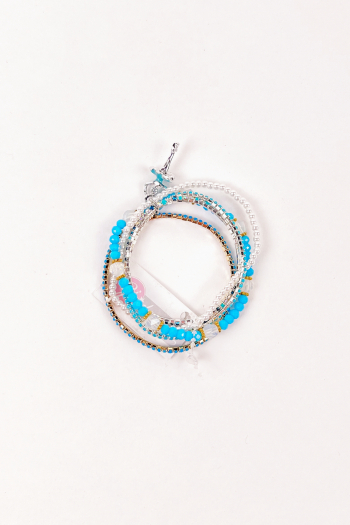 Fancy blue ballerina bracelet