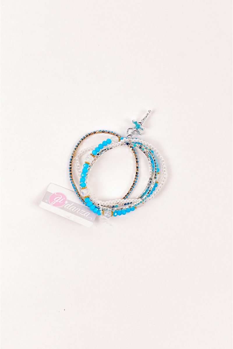 Bracelets ballerine bleu