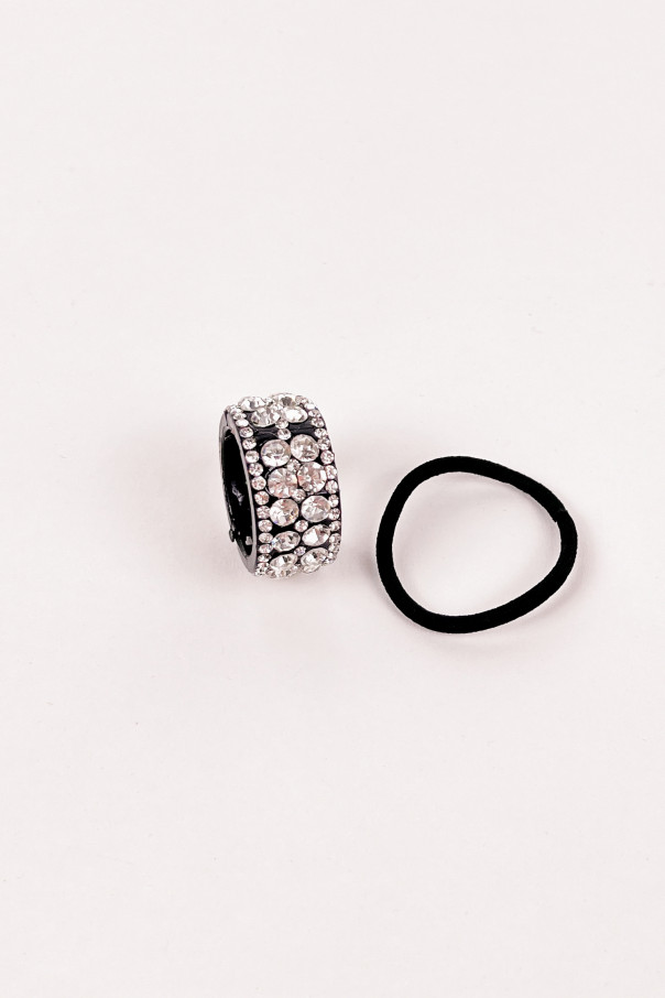 Diadème en strass blanc