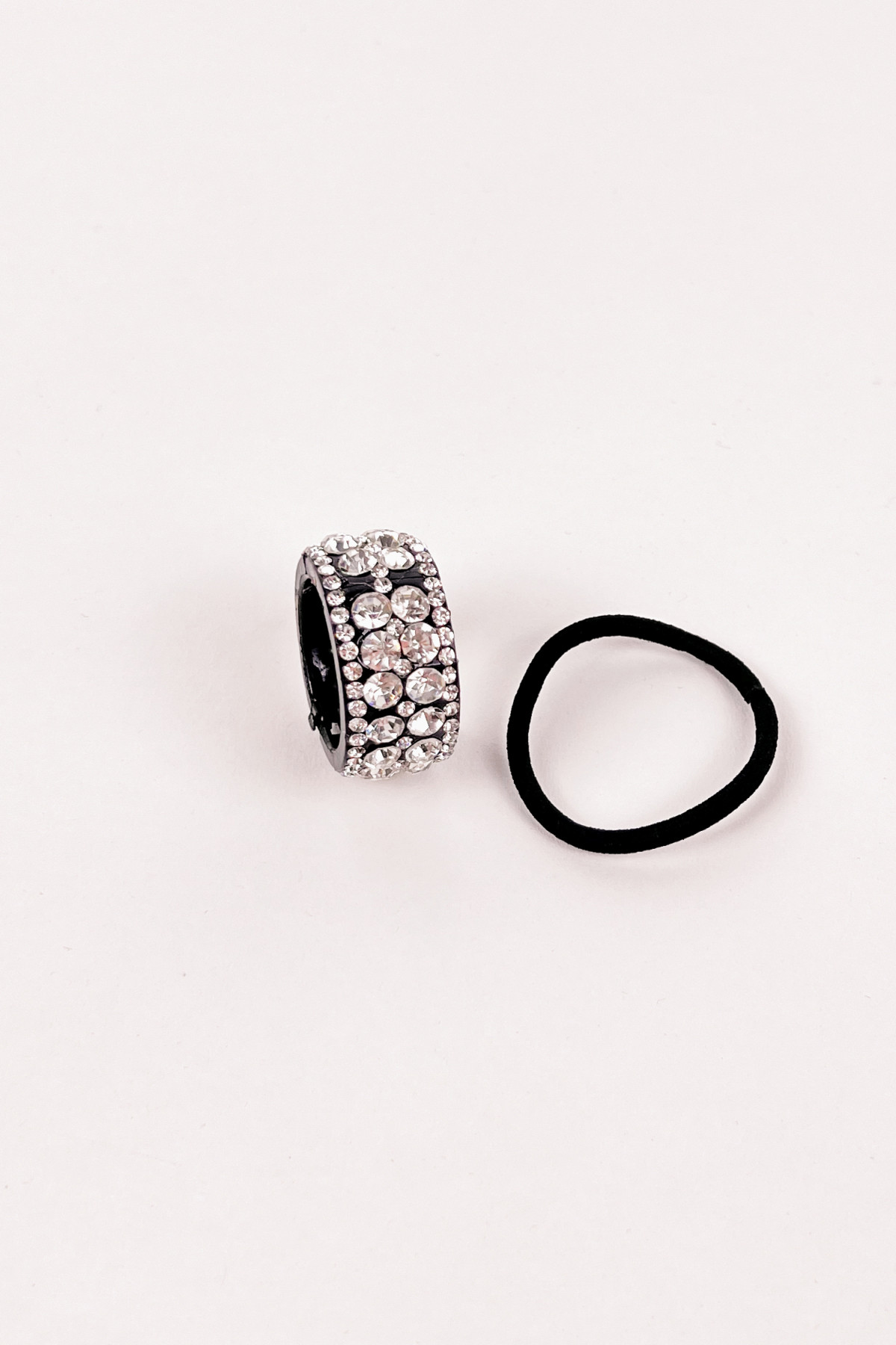 Diadème en strass blanc