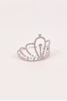 Petite tiare couronne strass blanc