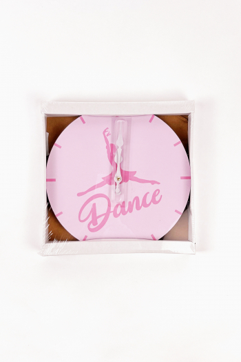 Grande horloge danseuse rose