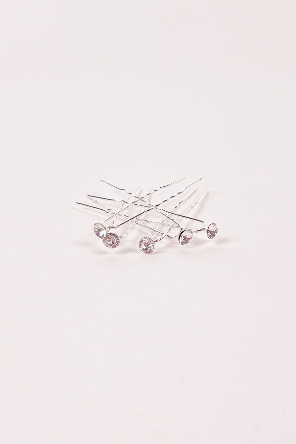 Diadème en strass blanc