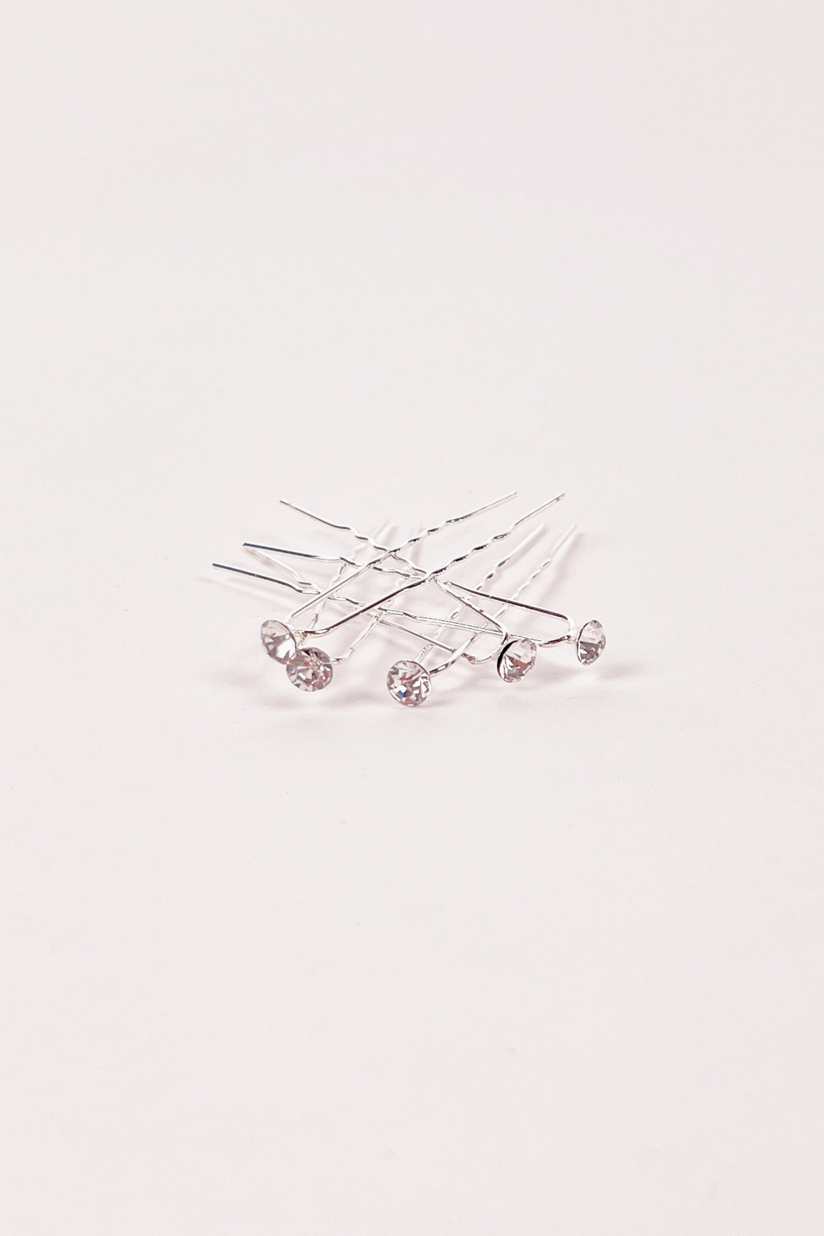 Crochet à chignon strass blanc