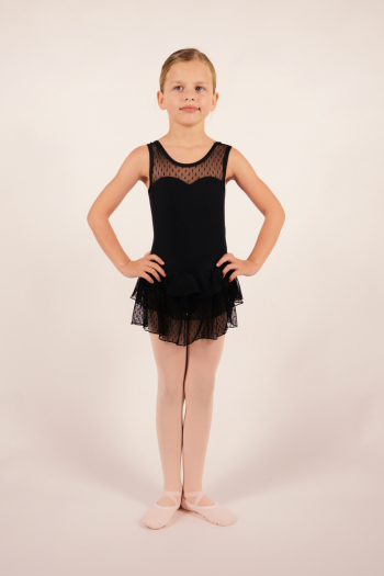 Children's Kids Tutu Moelleux Danse Ballet Mignon Lilas Noir Jupon 7-9 ans UK