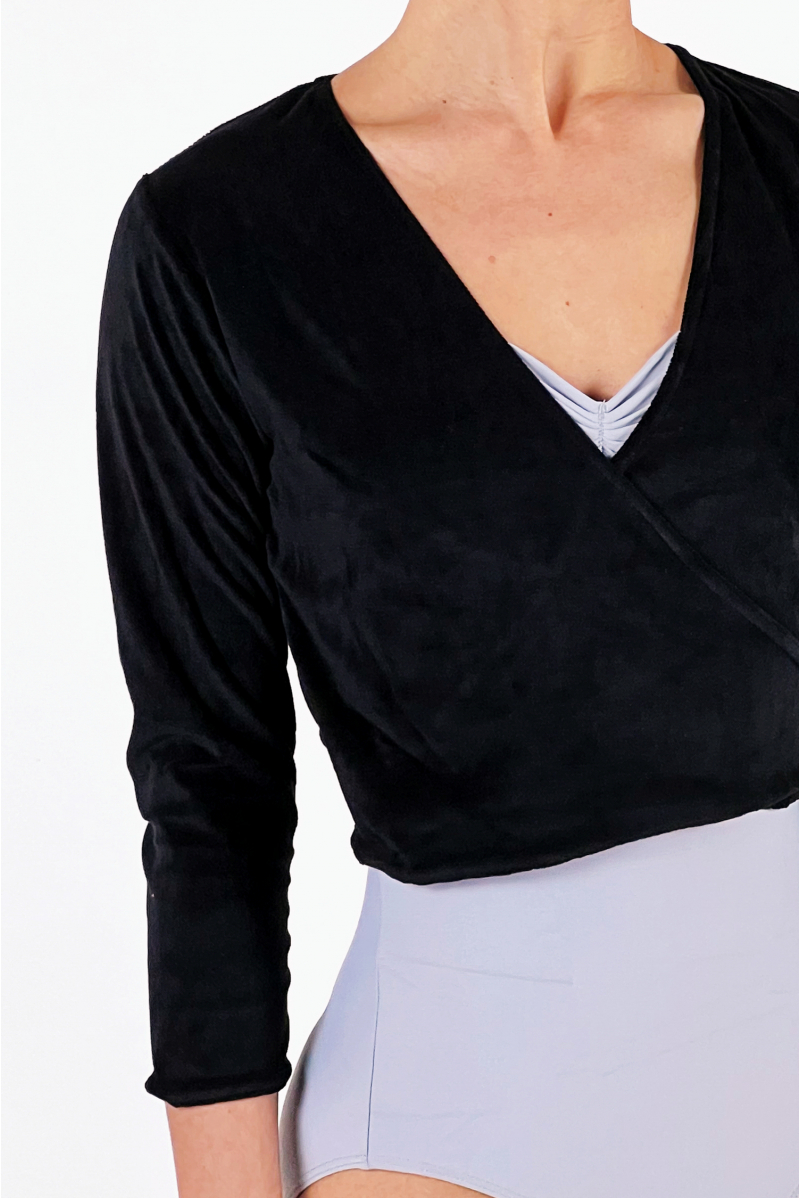 Adult Fluffy black wrap Dansez-vous