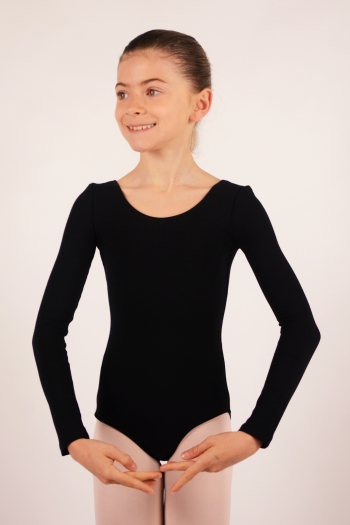 Bloch long sleeve leotard black CL5409