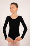 Justaucorps Bloch manches longues black CL5409