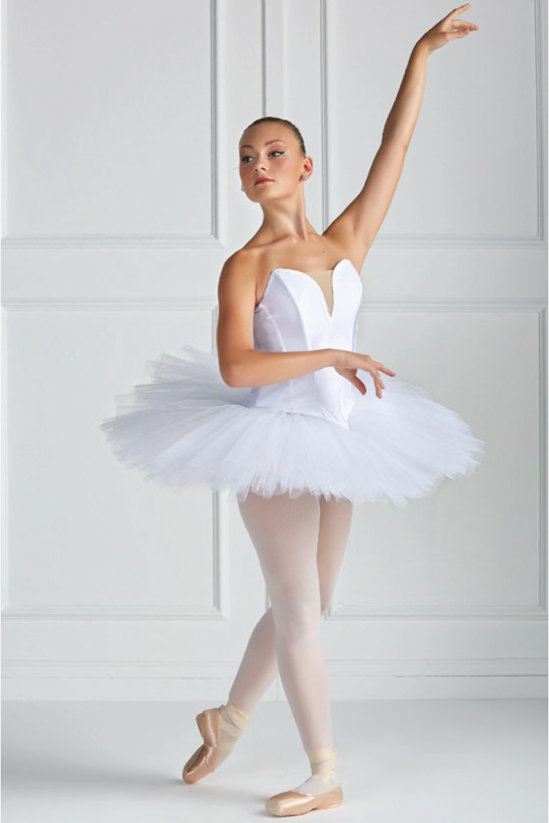 Tutu de Ballet Classique en Dentelle, Blanc, Noir, Rose, Ballerine