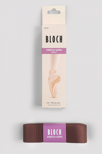 Ruban satin stretch Bloch Espresso