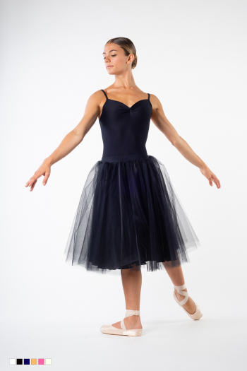 Jupe tutu tulle doublé satin 60cm