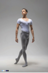 Men's Leotard Ballet Rosa Yuri