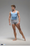 Men's leotard with wide straps Ballet Rosa Louie