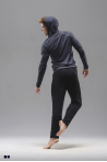 Hooded sweatshirt man Ballet Rosa Kyros