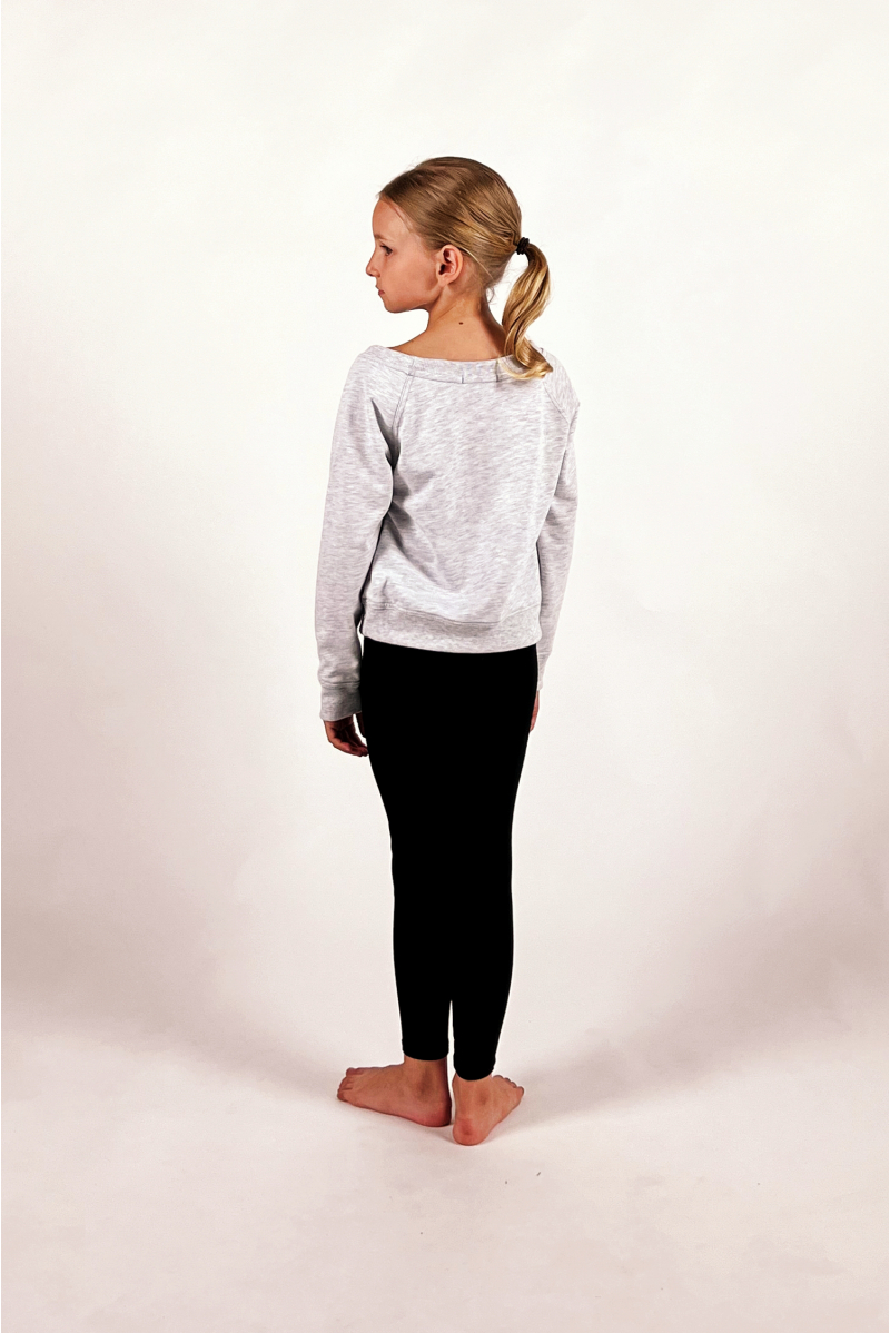 Sweat-shirt girl Temps Danse Talia light chiné