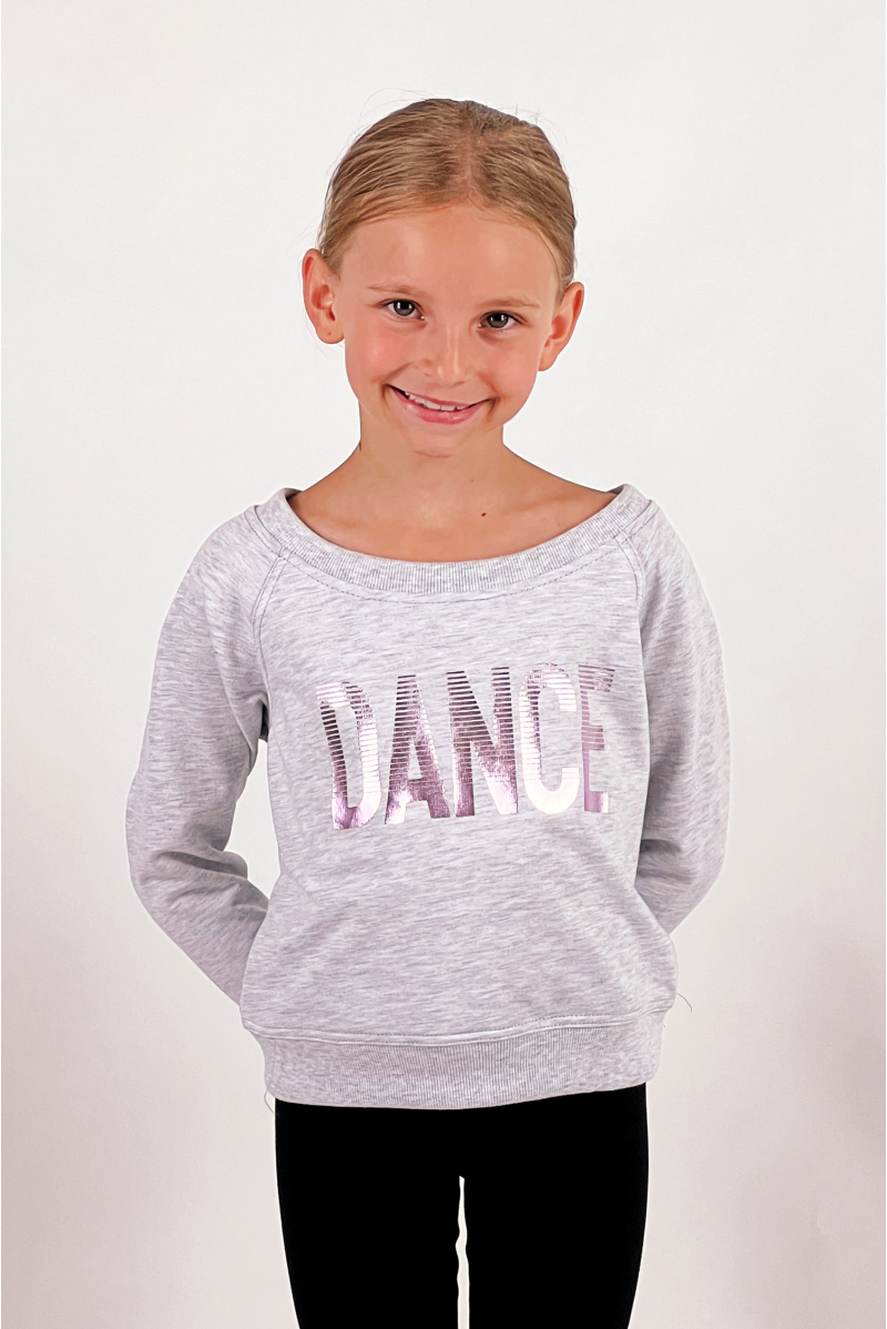 Sweat-shirt girl Temps Danse Talia light chiné