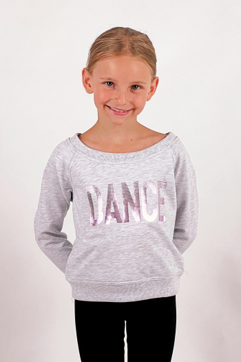 Sweat-shirt girl Temps Danse Talia light chiné