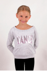 Sweat-shirt girl Temps Danse Talia light chiné