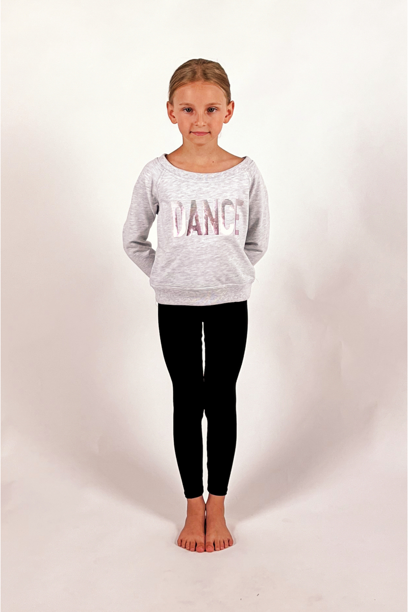 Sweat-shirt girl Temps Danse Talia light chiné