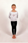 Sweat-shirt girl Temps Danse Talia light chiné