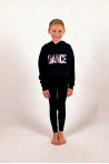Sweat capuche enfant Temps Danse Taiga noir
