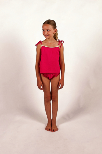 Culotte fille Biba La Nouvelle coton fuchsia