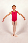 Bloch leotard heart back CL7905 Hot pink