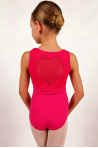 Bloch leotard heart back CL7905 Hot pink