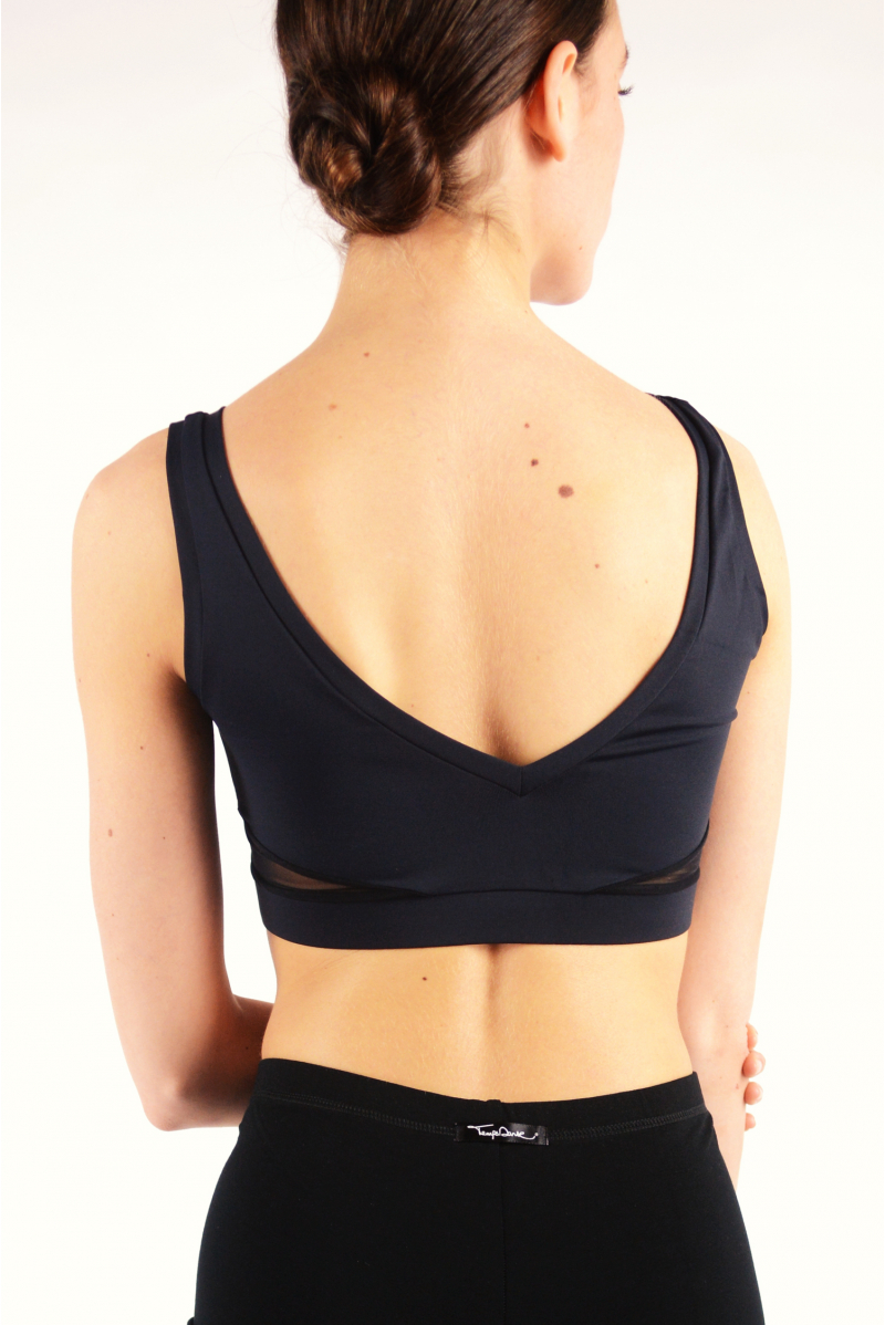 Black Intermezzo mesh bra