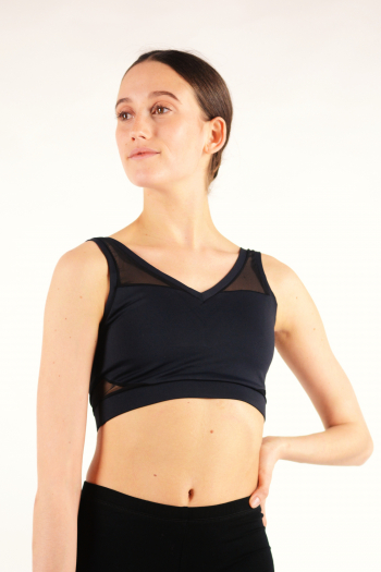 Black Intermezzo mesh bra