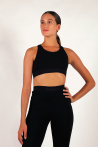 Brassière dos croisé Temps Danse Gamma noire