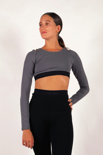 Brassière manches longues Temps Danse Glam grizzly