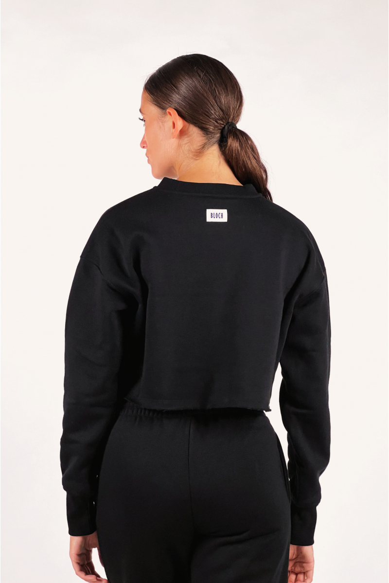 Sweat crop top Bloch Terry black