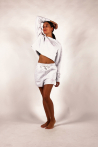Sweat crop top Bloch Terry snow