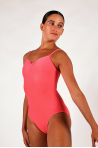 Wear moi Abbie leotard coral