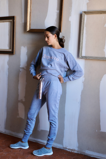 Repetto grey cotton jogging suit S0563