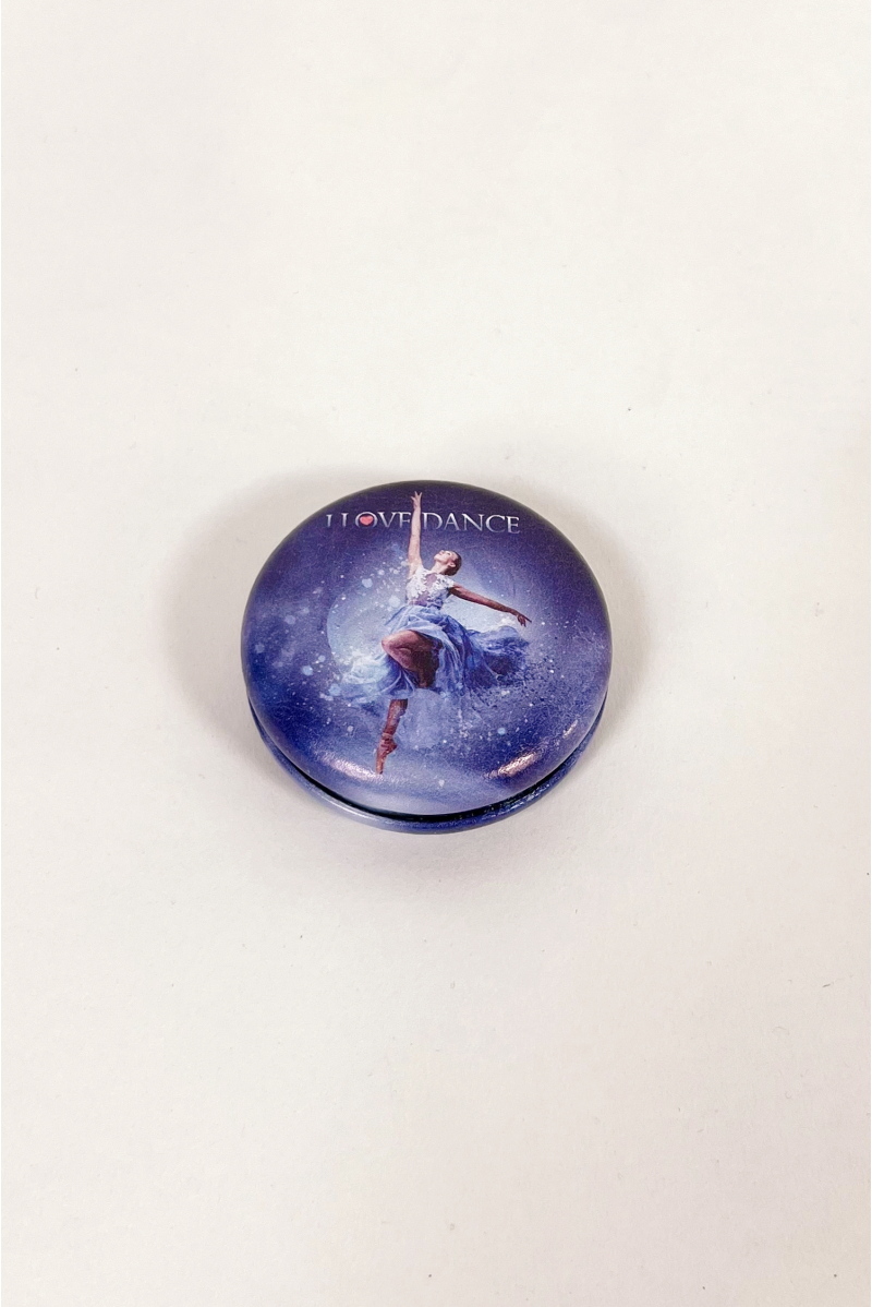Miroir de poche danseuse bleu