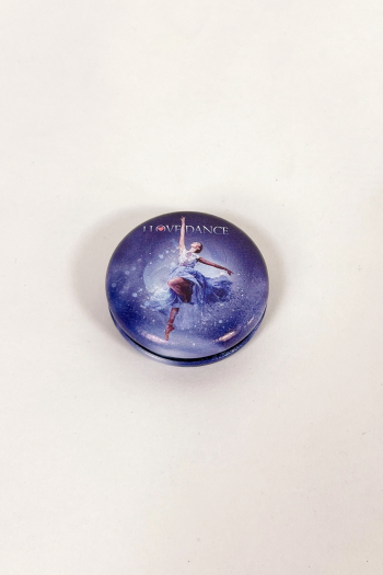 Miroir de poche danseuse bleu