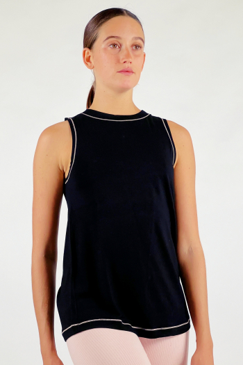 Repetto viscose tank top S0556 black