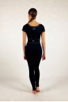 Crop top Repetto côtelé S0552 noir
