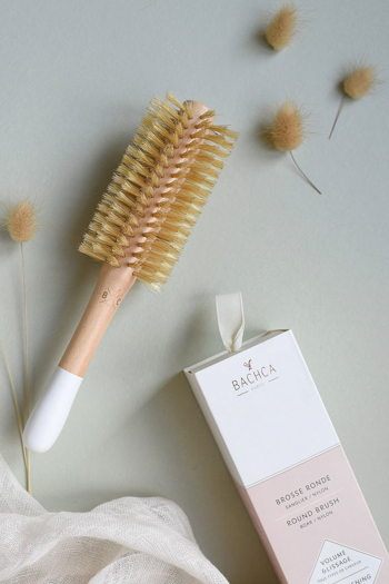 Brosse rond en bois Bachca