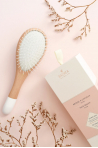 Small wood detangling brush - Nylon Bachca