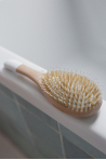 Brosse démêlante et lissante en bois - Sanglier & nylon Bachca