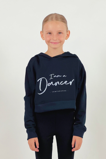 Sweat capuche enfant Temps Danse Taiga noir I am