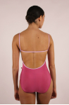 Justaucorps Tamara fines bretelles Yumiko rose