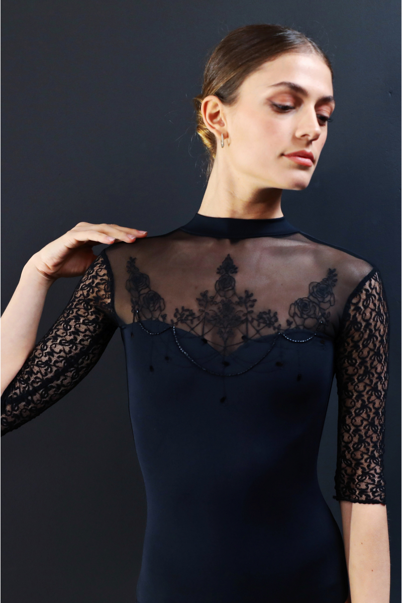 Leotard Ballet Rosa Chanel black