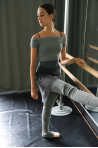 Capezio 11383 crop top grey